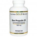 อาหารเสริม โพรพอลิส propolis ราคาส่ง ยี่ห้อ California Gold Nutrition, Bee Propolis 2X, 500 mg, 240 Veggie Caps
